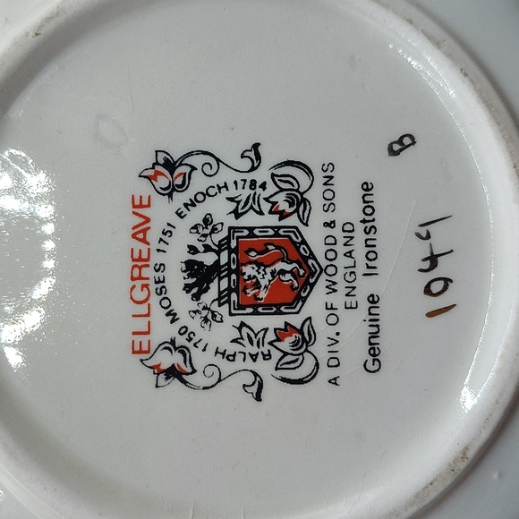 Vintage Wood & Sons Teapot Ellgreave Genuine Ironstone Made in England Pink/Gold - Picture 7 of 7